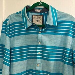 Guess stripe button shirt!